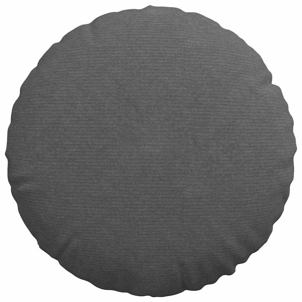 Sitzkissen 2 pcs Hellgrau Ø30 x 13 cm Cordstoff