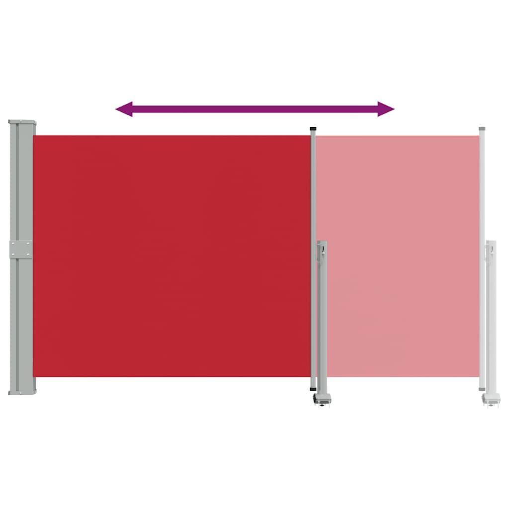 Seitenmarkise 60 x 300 cm 100% Polyester Eisen Stahl