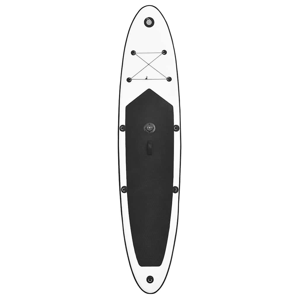 Aufblasbares SUP-Board mit Segel Set Rot und Weiß