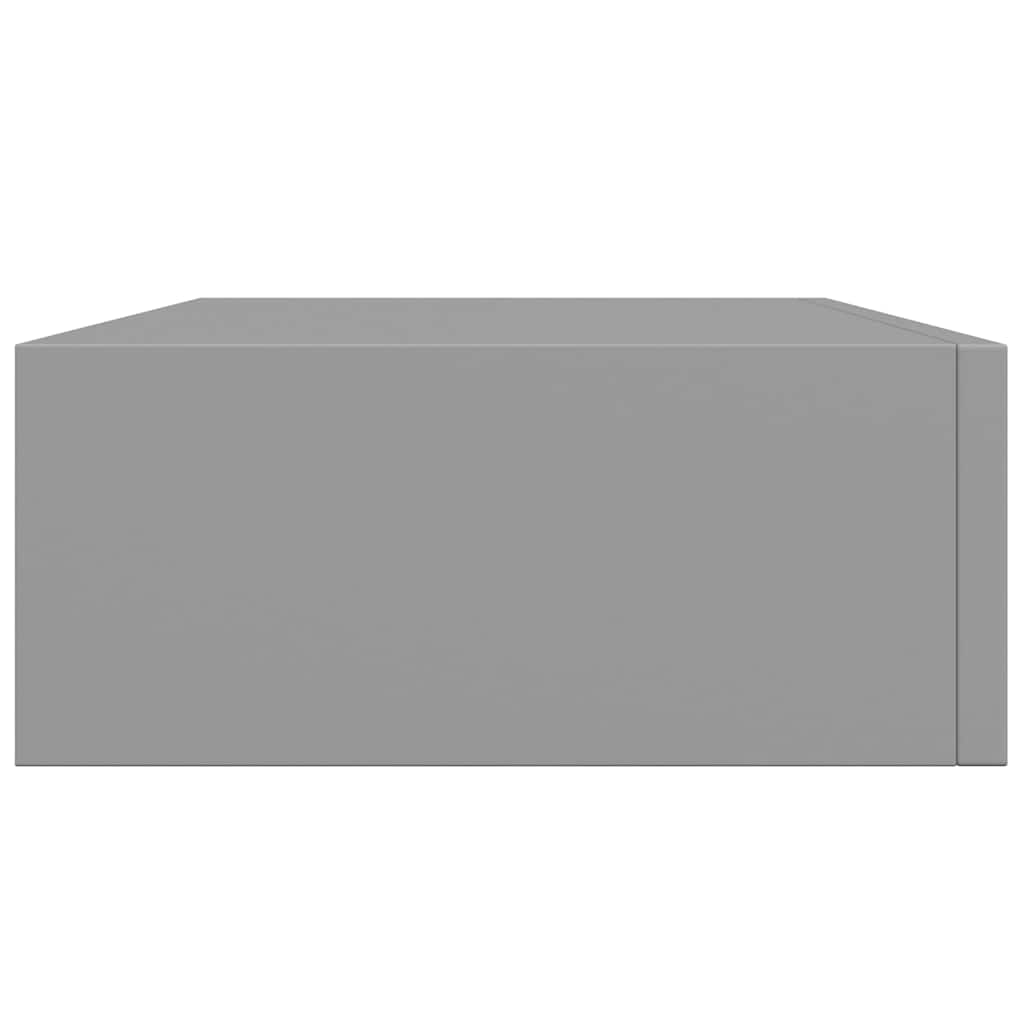Wandregal mit Schublade Weiß 40x23,5x10 cm MDF