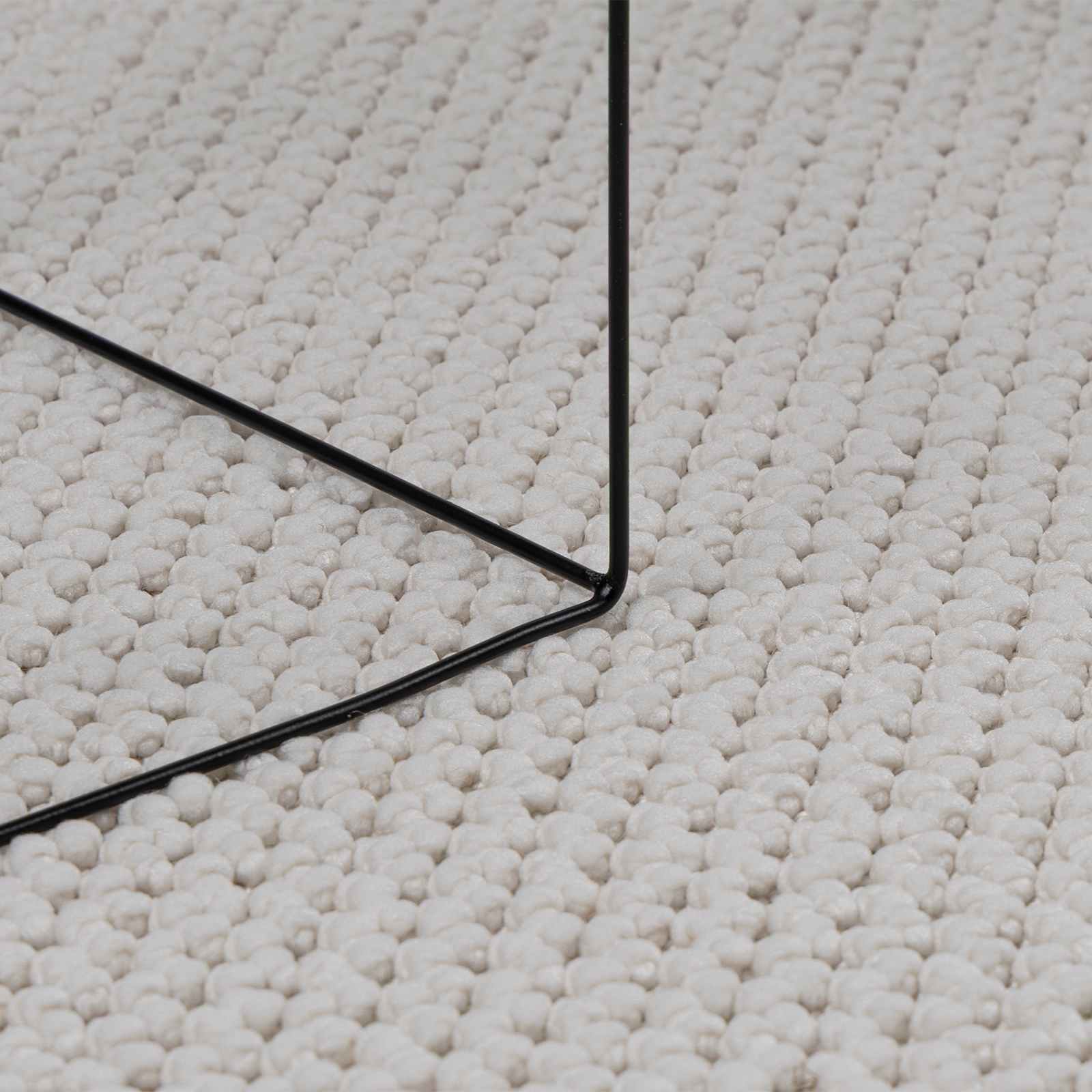Bereichsteppiche Rechtwinklig LUGO Creme 150 x 80 cm Polyester