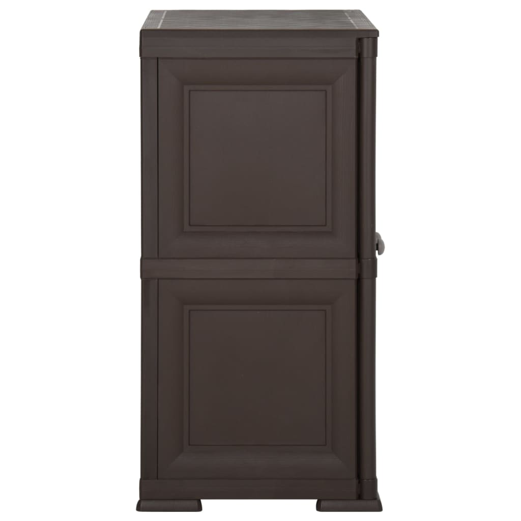Kunststoffschrank 79x43x125 cm Holzdesign Vanilleeis