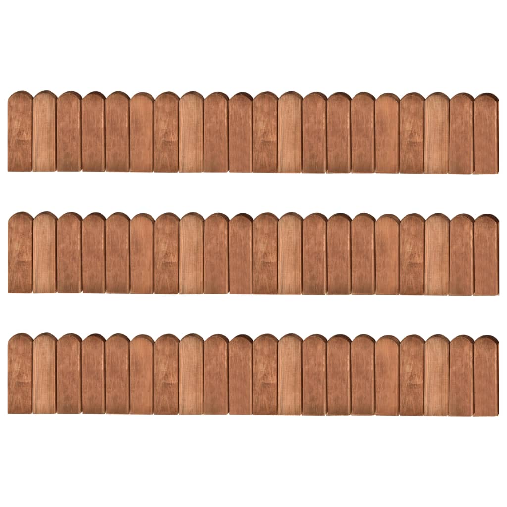 Beeteinfassungen 2 Stk. 120 cm Imprägniertes Kiefernholz