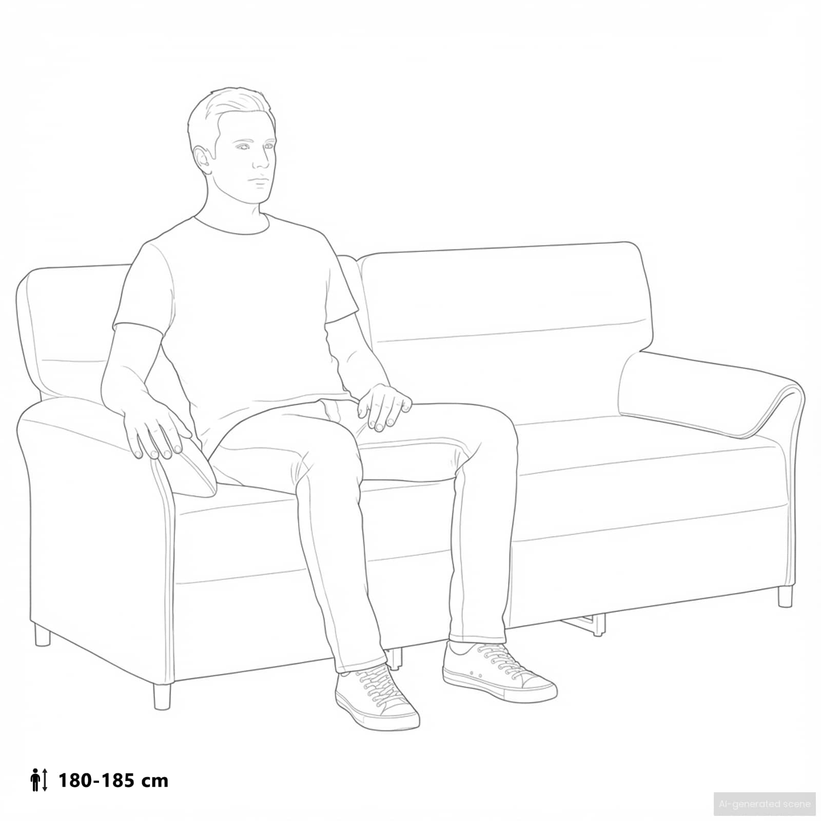 1-Sitzer Sofa Hellgrau 88 x 83 x 95 cm Samt