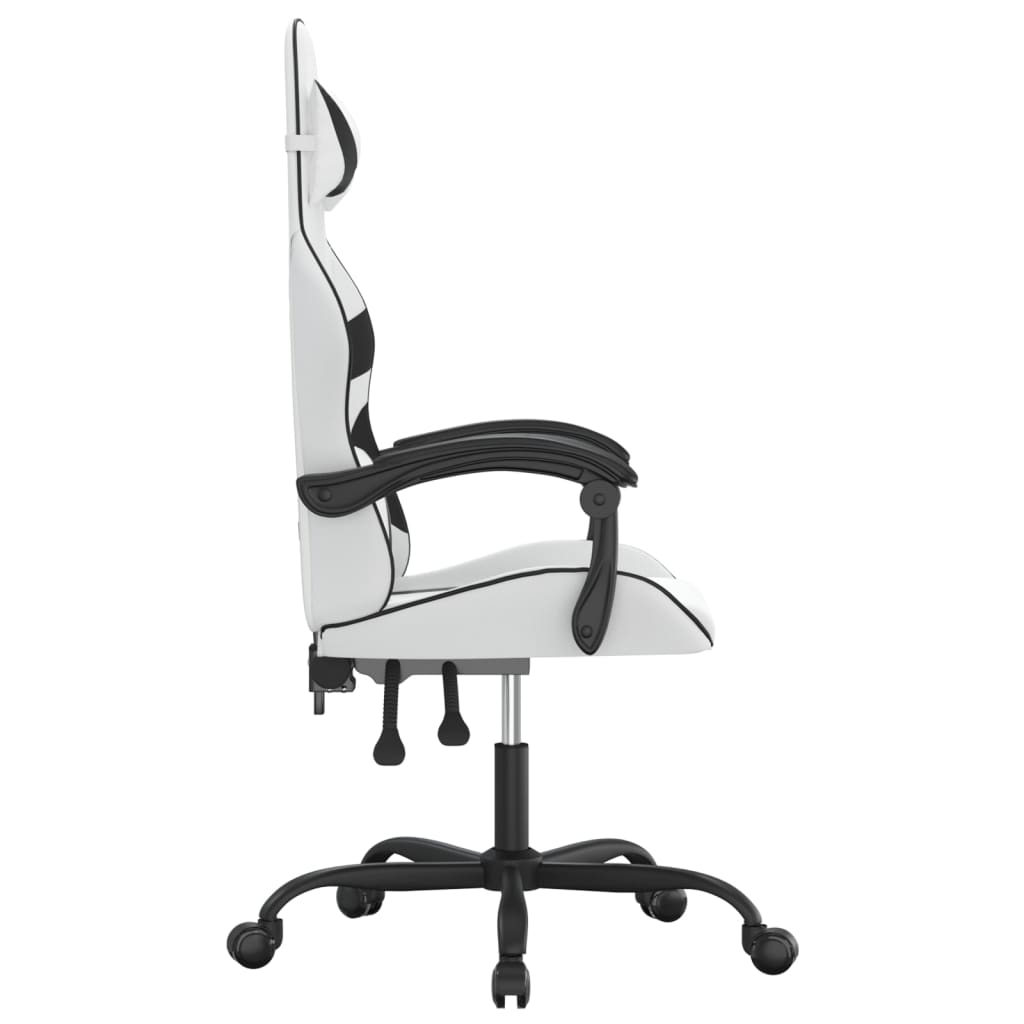 Gaming-Stuhl Drehbar Schwarz und Rot Kunstleder
