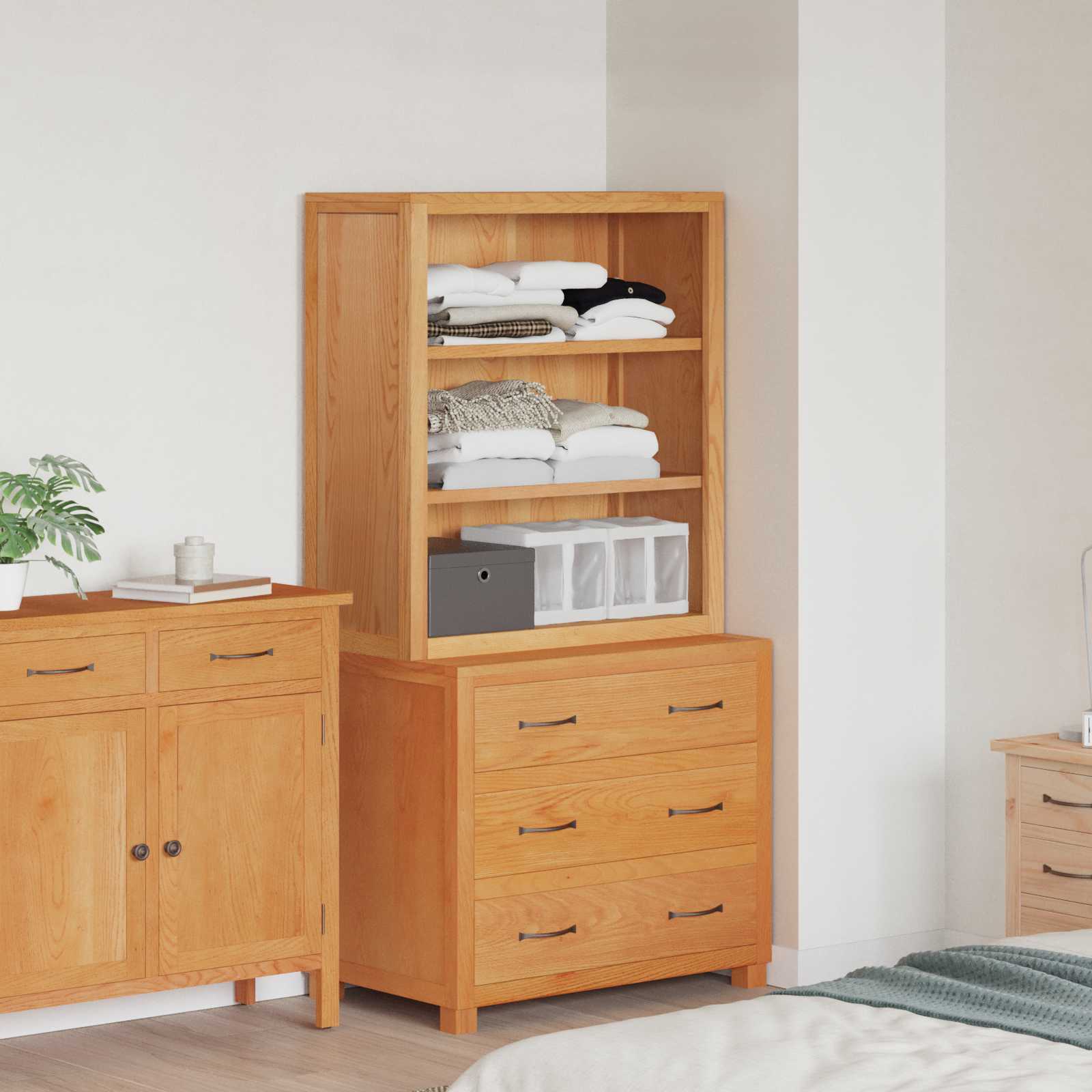 Aufbewahrungsmöbel-Set mit Tür 2 Stk. Braun 80 x 50 x 160 cm