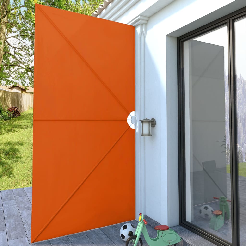 Faltbarer Terrassen-Seitenfächer Grau 240 × 160 cm