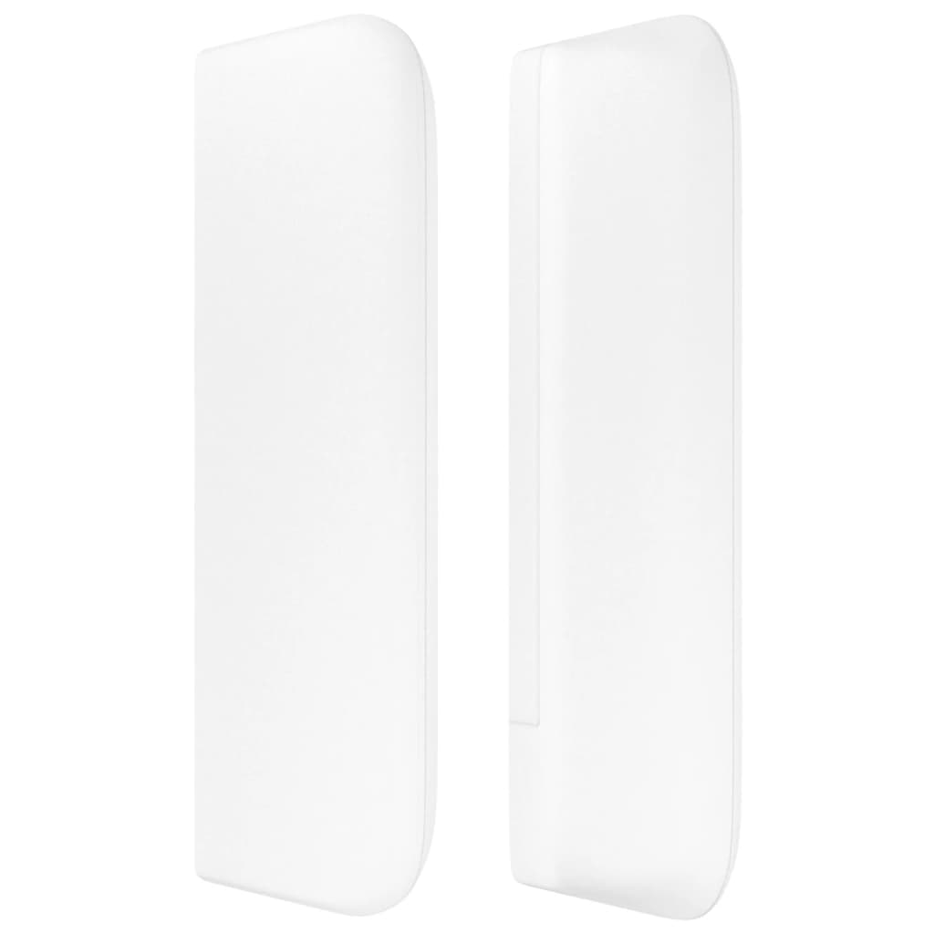 Kopfteil mit Ohren Creme 83x16x78/88 cm Kunstleder