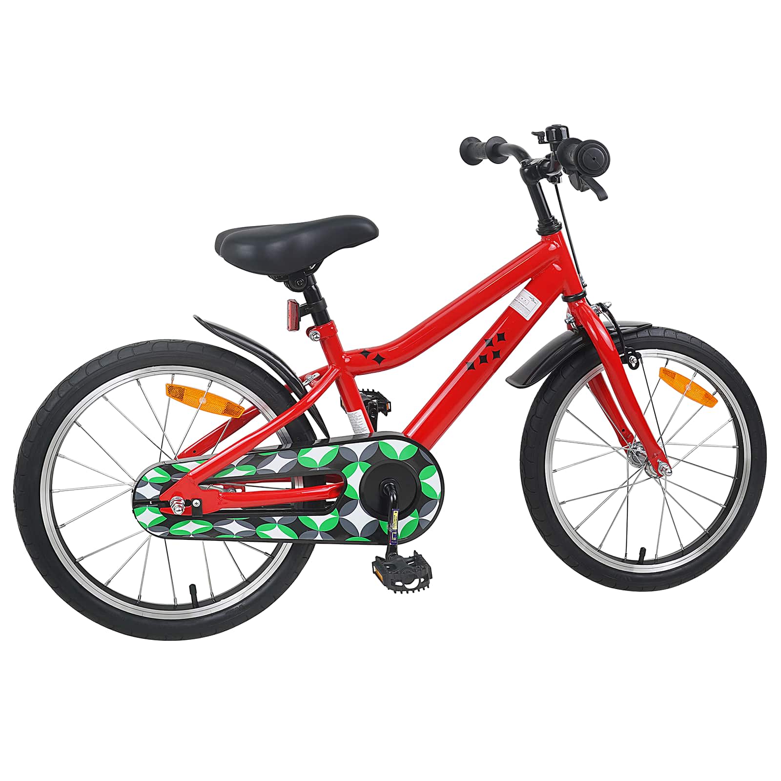 Kinderfahrrad 12 Zoll für 2-4 Jahre alt Schwarz