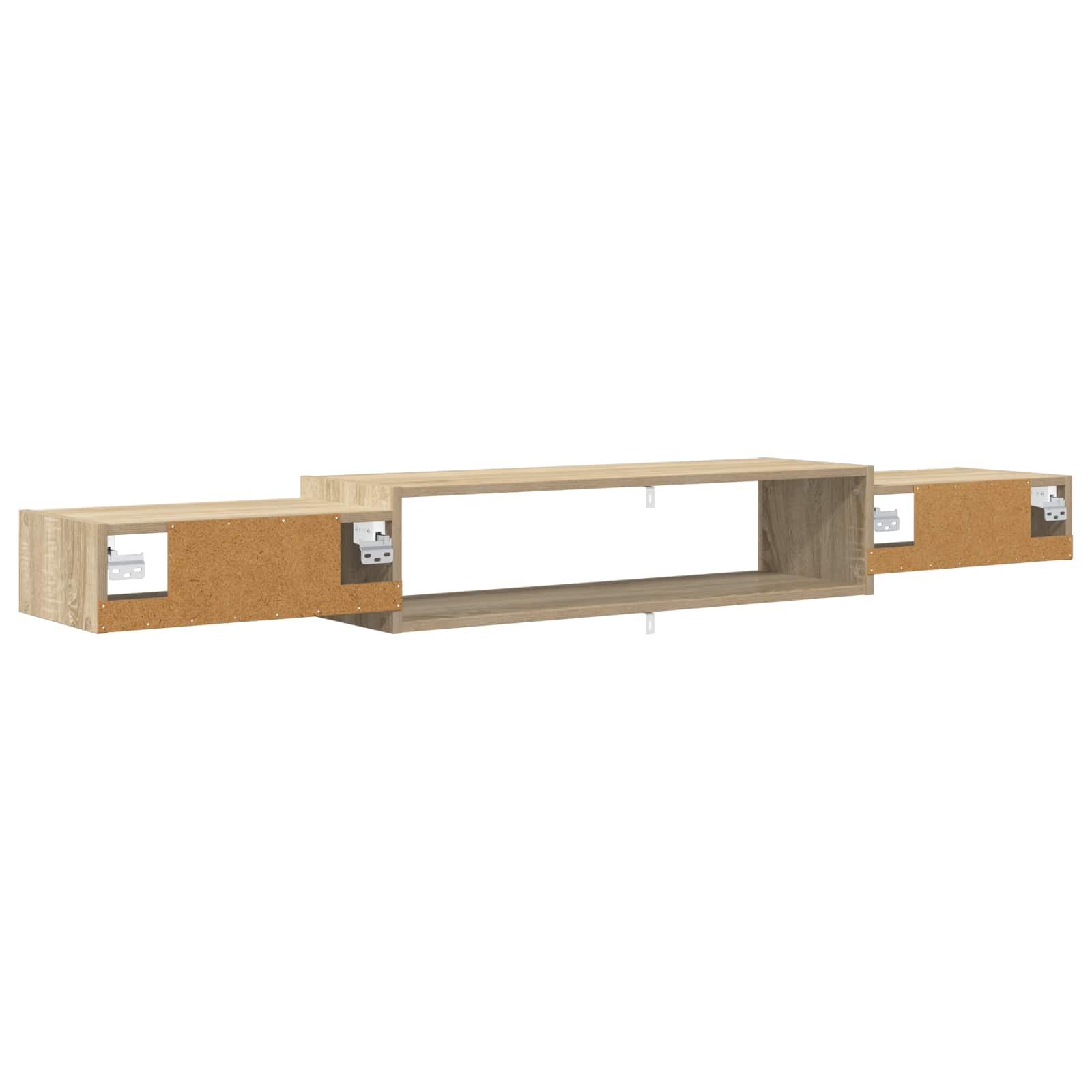 Wandmontierter TV-Schrank Wandhalterung Weiß 140 x 28 x 21 cm