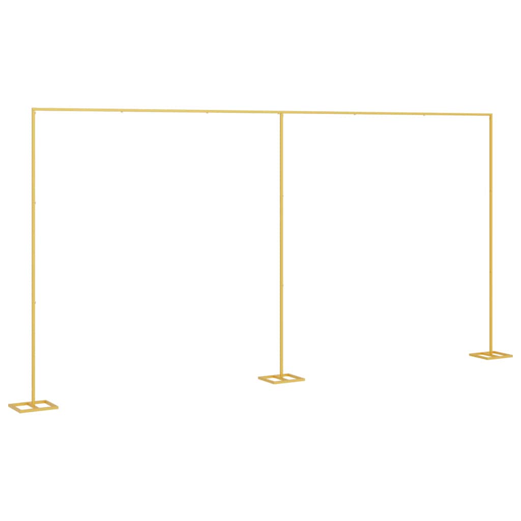 Hochzeitsbogen Gold 338 x 35 x 300 cm Stahl