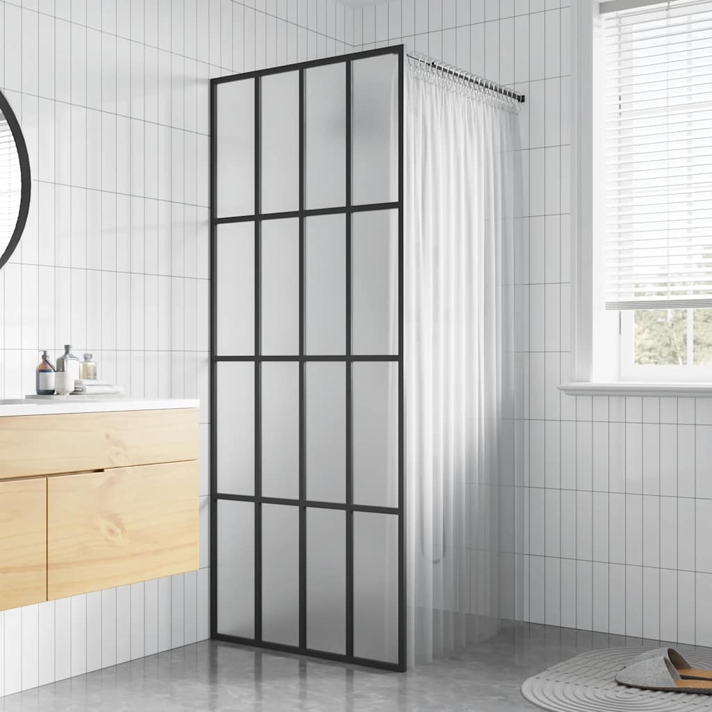 Duschwand für Walk-in Dusche Klares Sicherheitsglas 80x195 cm