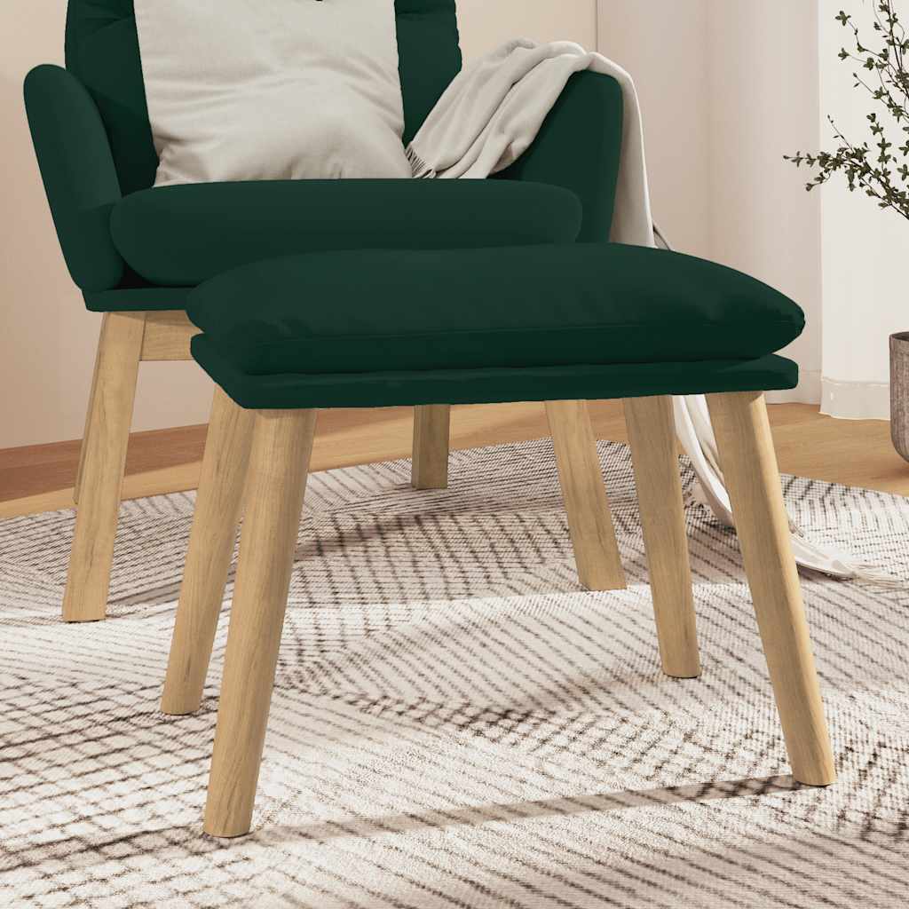 Fußhocker Hellgrau 45x29,5x35 cm Samt
