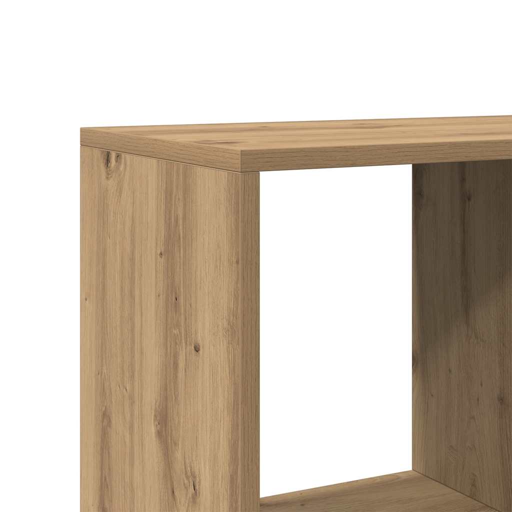 Bücherregal Weiß 137,5x29x137,5 cm Holzwerkstoff