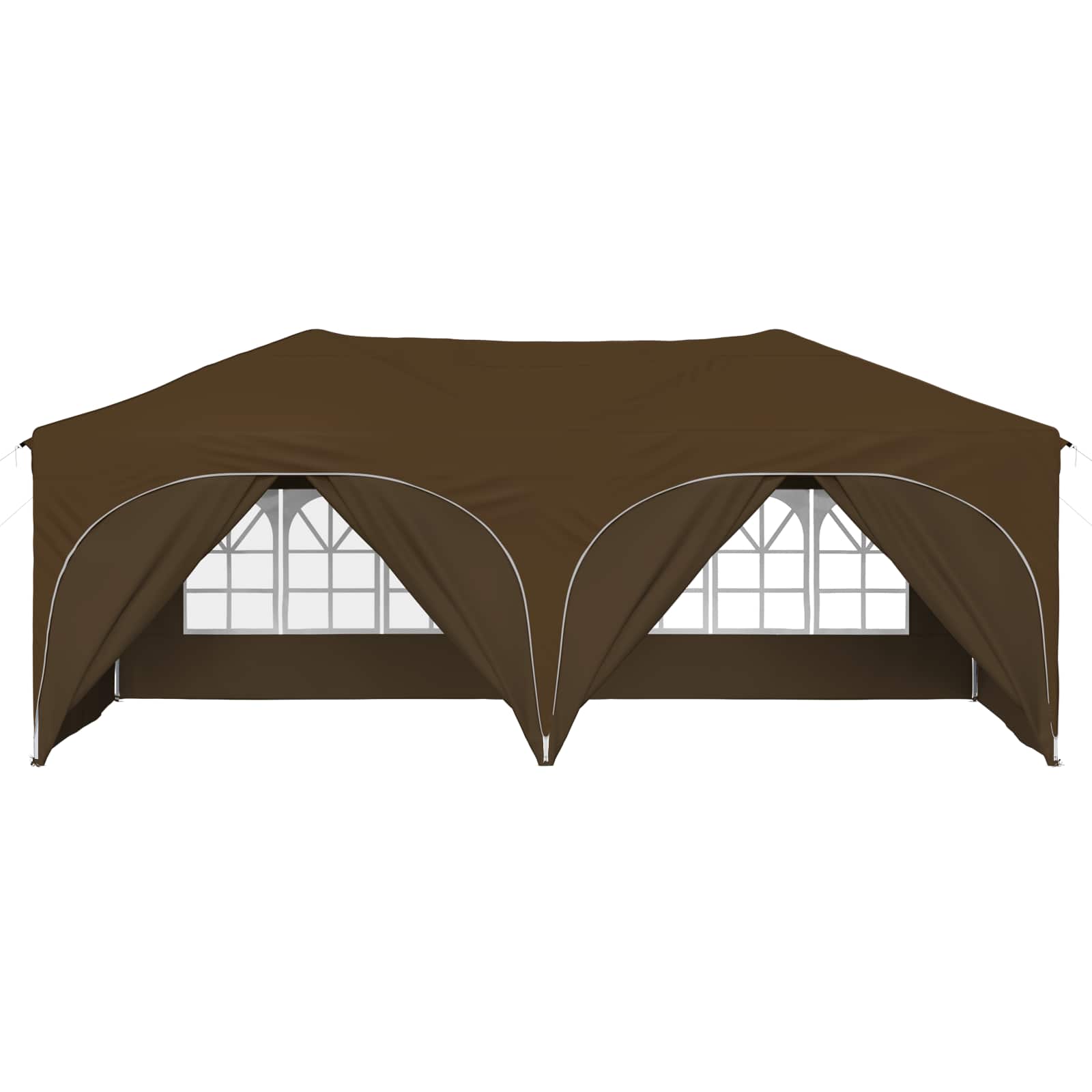 Pop-up Partyzelt 575 x 288 x 245 cm Creme Oxford-Stoff