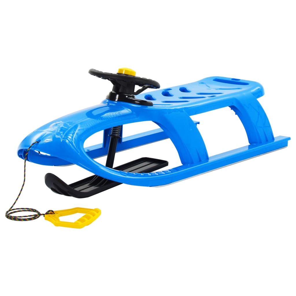 Schlitten für Kinder Blau 102,5x40x23 cm Polypropylen