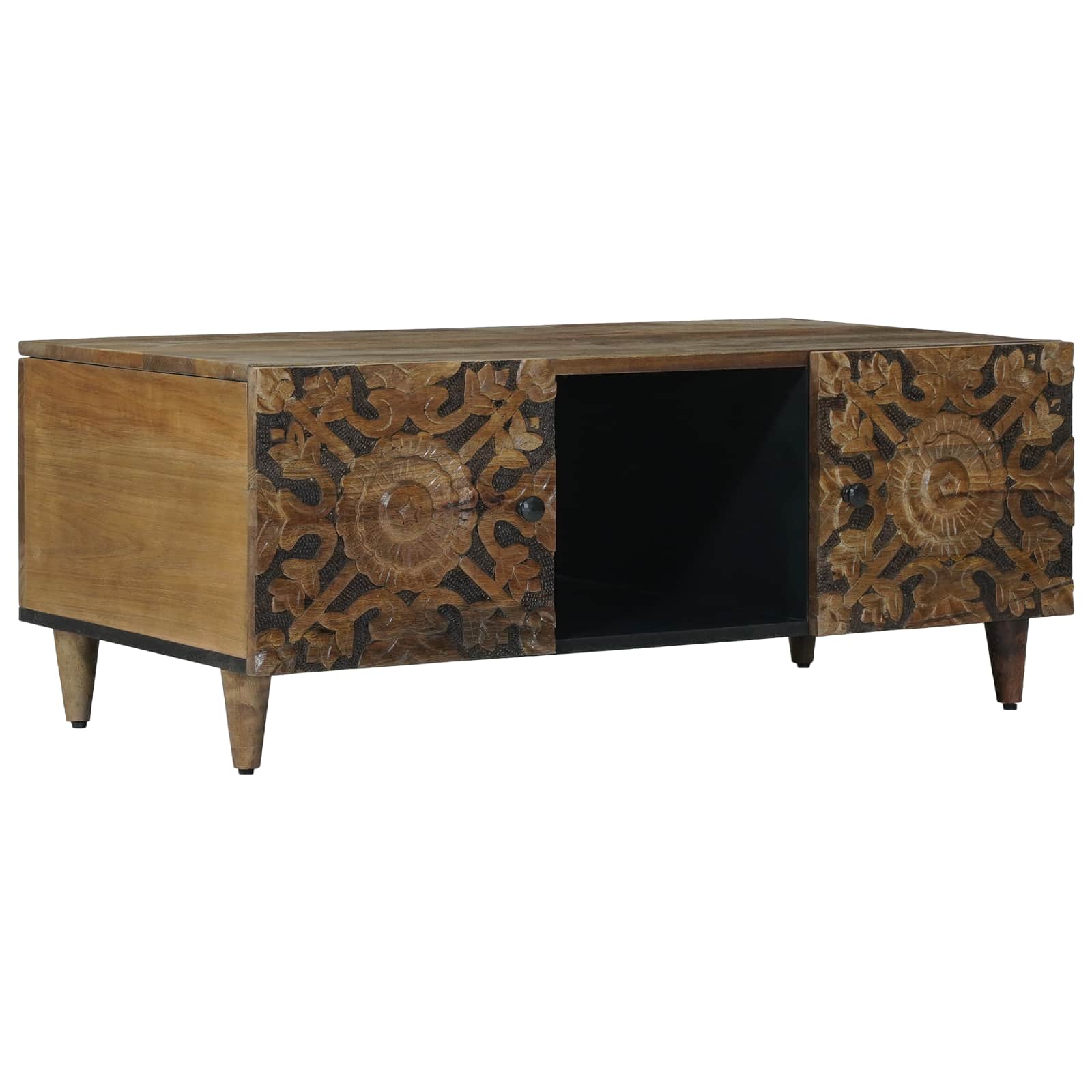 Couchtisch Braun 100 x 54 x 40 cm Massivholz Mango