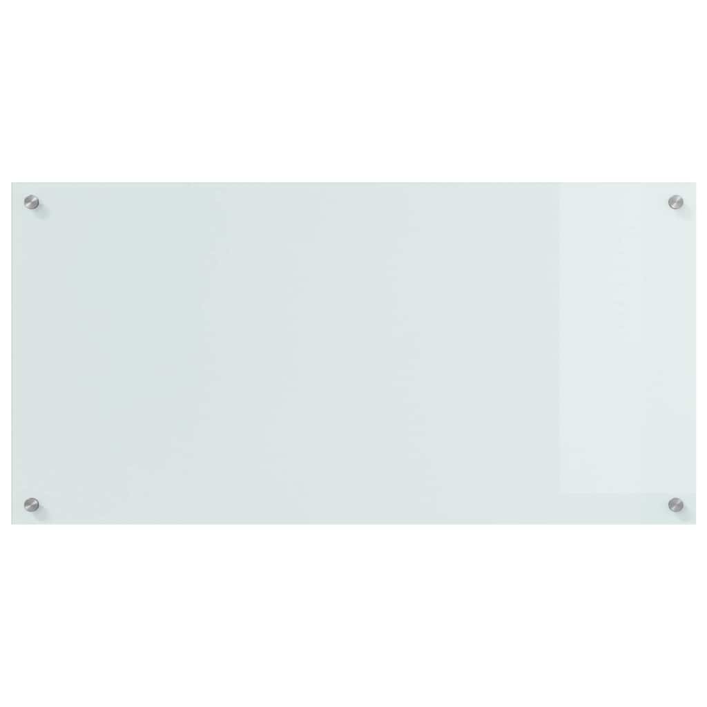 Küchenrückwand 2 pcs Weiß 70 x 40 cm Gehärtetes Glas