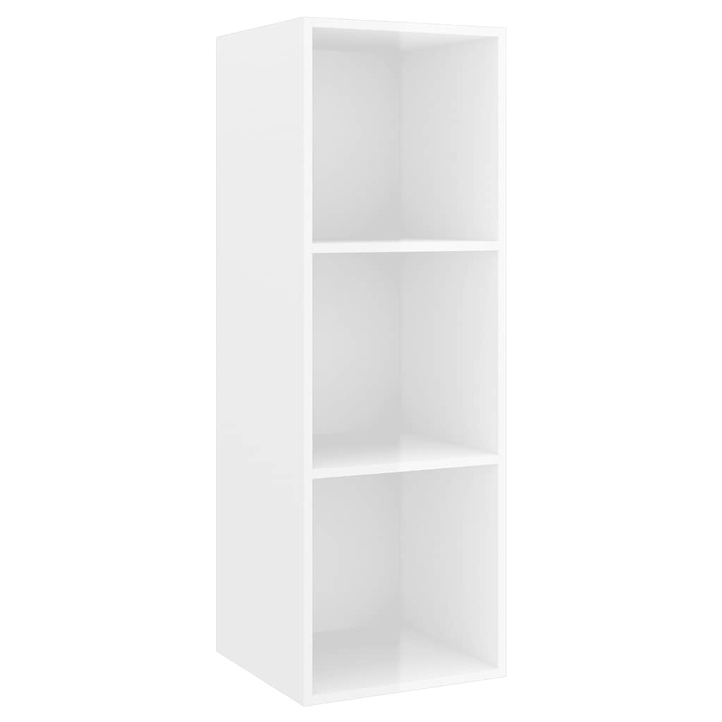 3-tlg. TV-Schrank-Set Weiß Holzwerkstoff