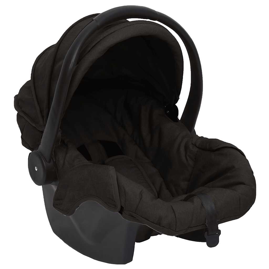 2-in-1 Kinderwagen Hellgrau Stahl