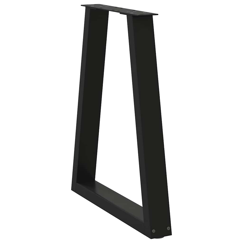 Couchtischbeine V-Form 2 Stück Schwarz 30x(30-31,3) cm Stahl