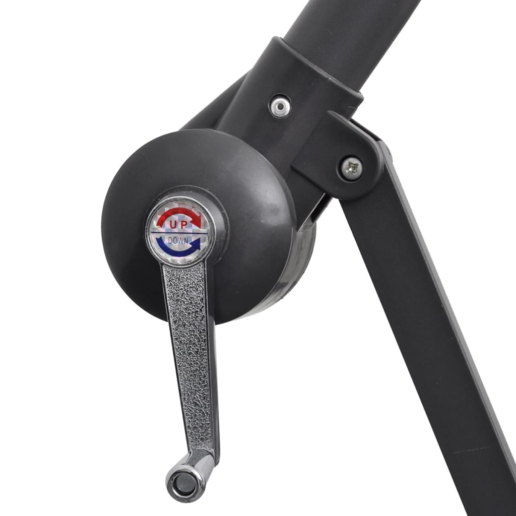 Ampelschirm mit Aluminium-Mast 300 cm Anthrazit