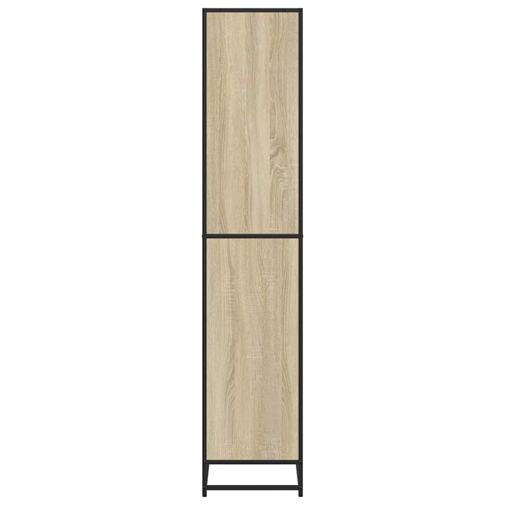 Bücherregal Schwarz 60x35x139 cm Holzwerkstoff