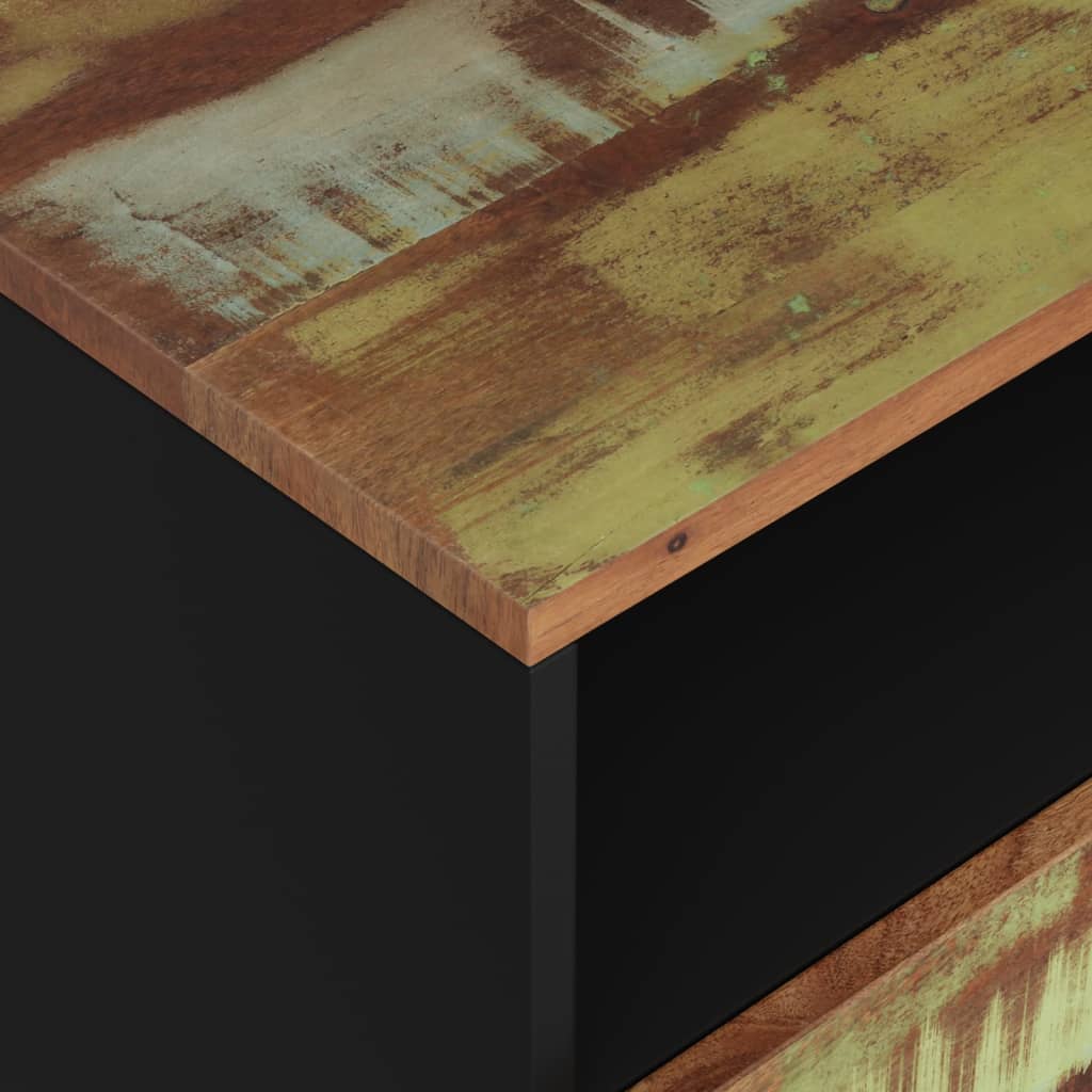 Nachttisch 50x33x62 cm Massivholz Mango & Holzwerkstoff