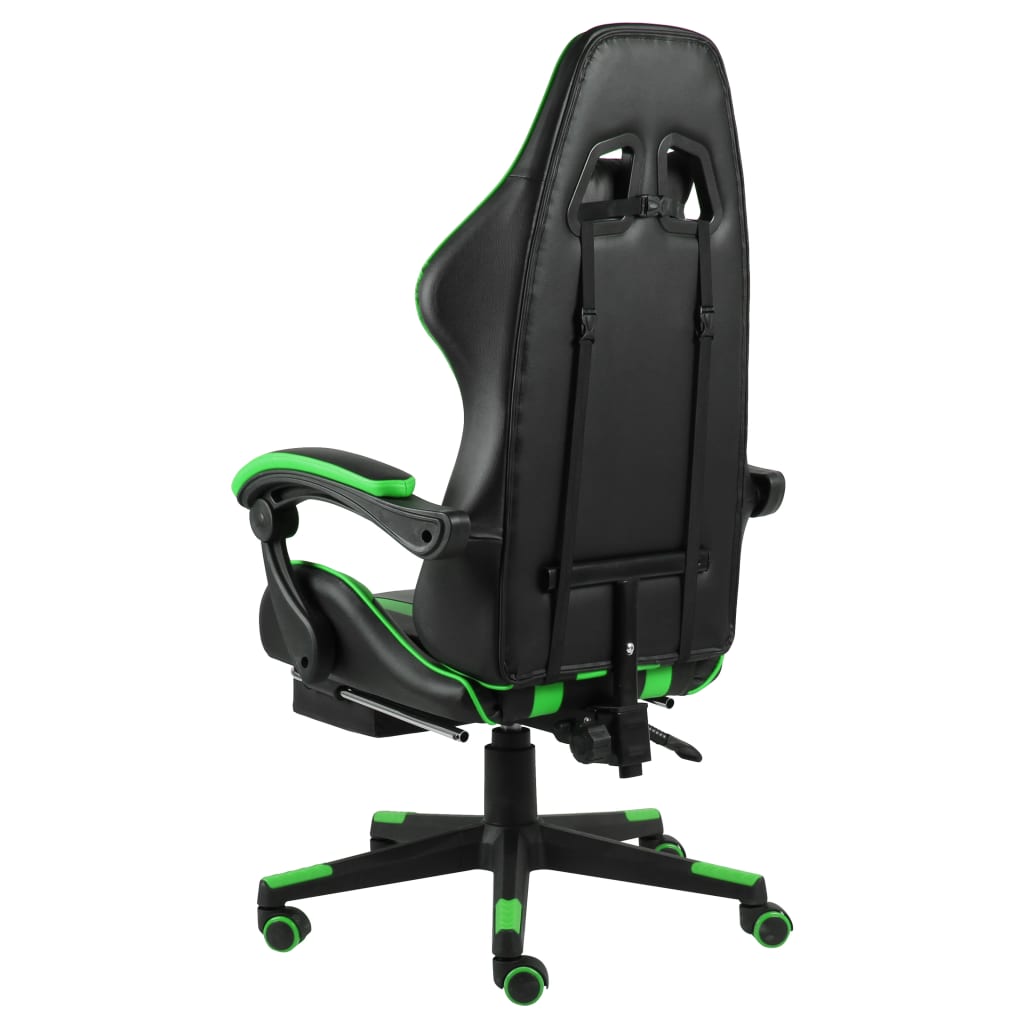 Gaming-Stuhl Schwarz und Blau Kunstleder