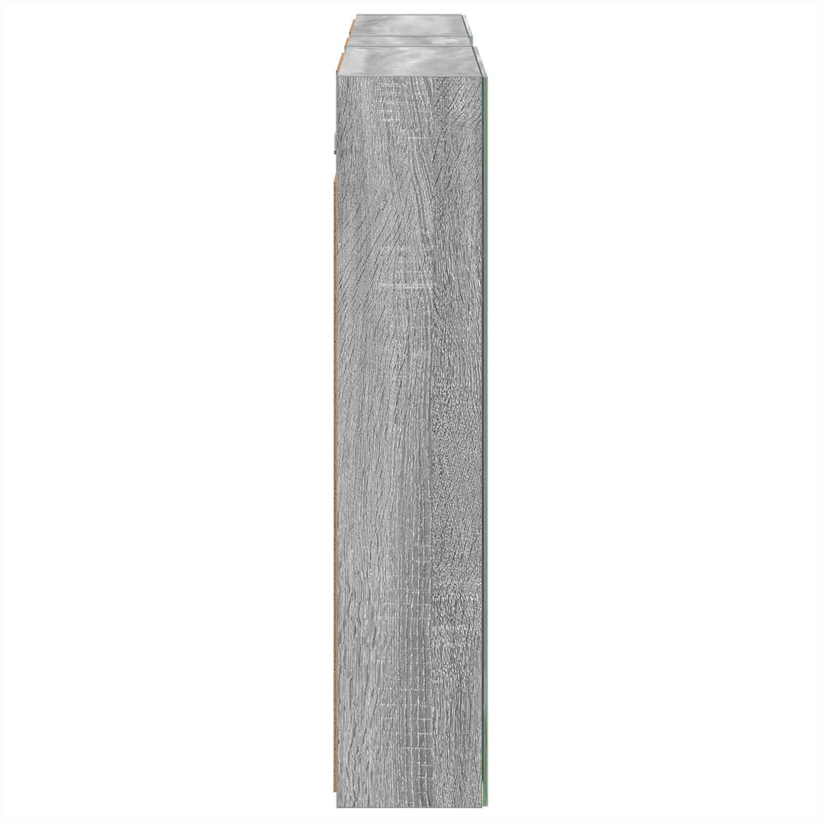 Badezimmerschrank-Set 3 pcs 80 x 10,5 x 50 cm Holzwerkstoff
