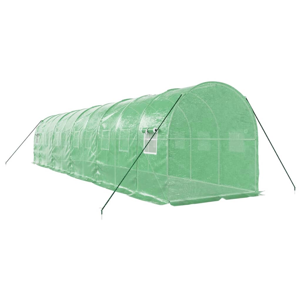 Gewächshaus mit Stahlrahmen Weiß 8 m² 4x2x2 m