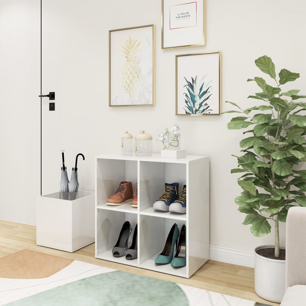 Flur-Schuhschrank Weiß 105x35,5x70 cm Holzwerkstoff