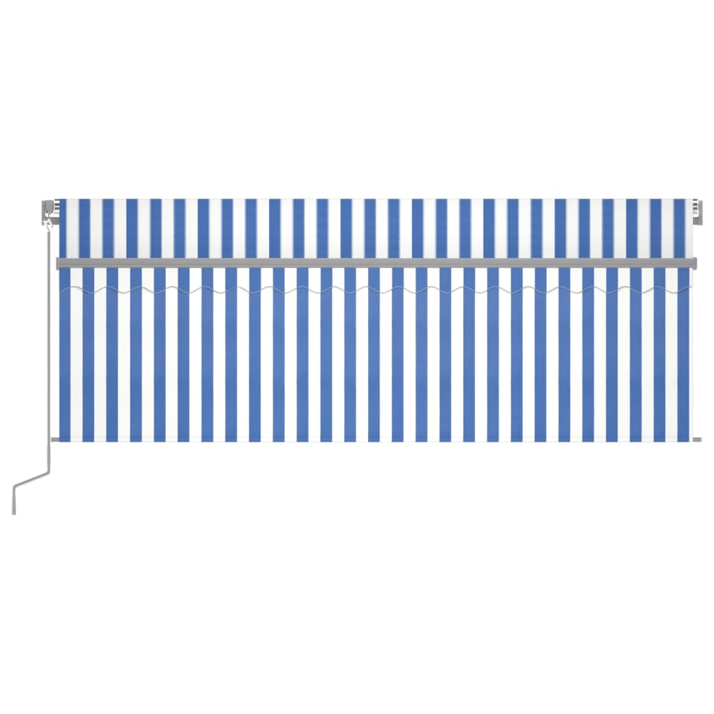 Markise Manuell Einziehbar mit Rollo 3x2,5 m Creme