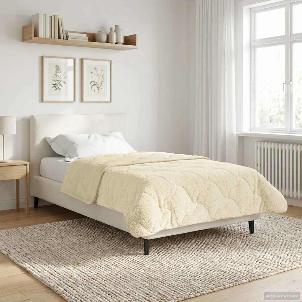 Winterbettdecke Gepolstert Anthrazit 135 x 200 cm