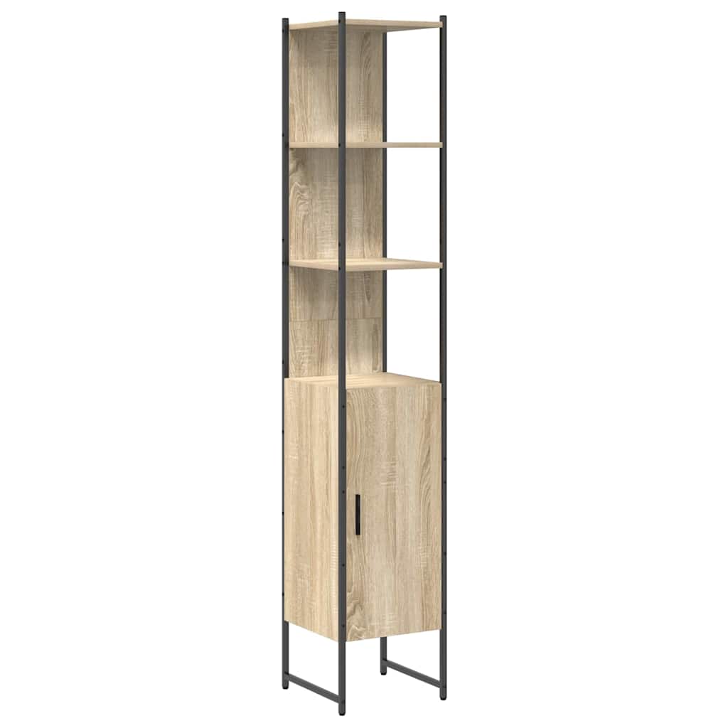 3-tlg. Badmöbel-Set Schwarz Holzwerkstoff