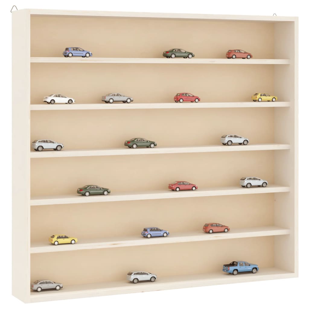 Sammlervitrine aus Holz mit 6 Regalen 40x8,5x55 cm
