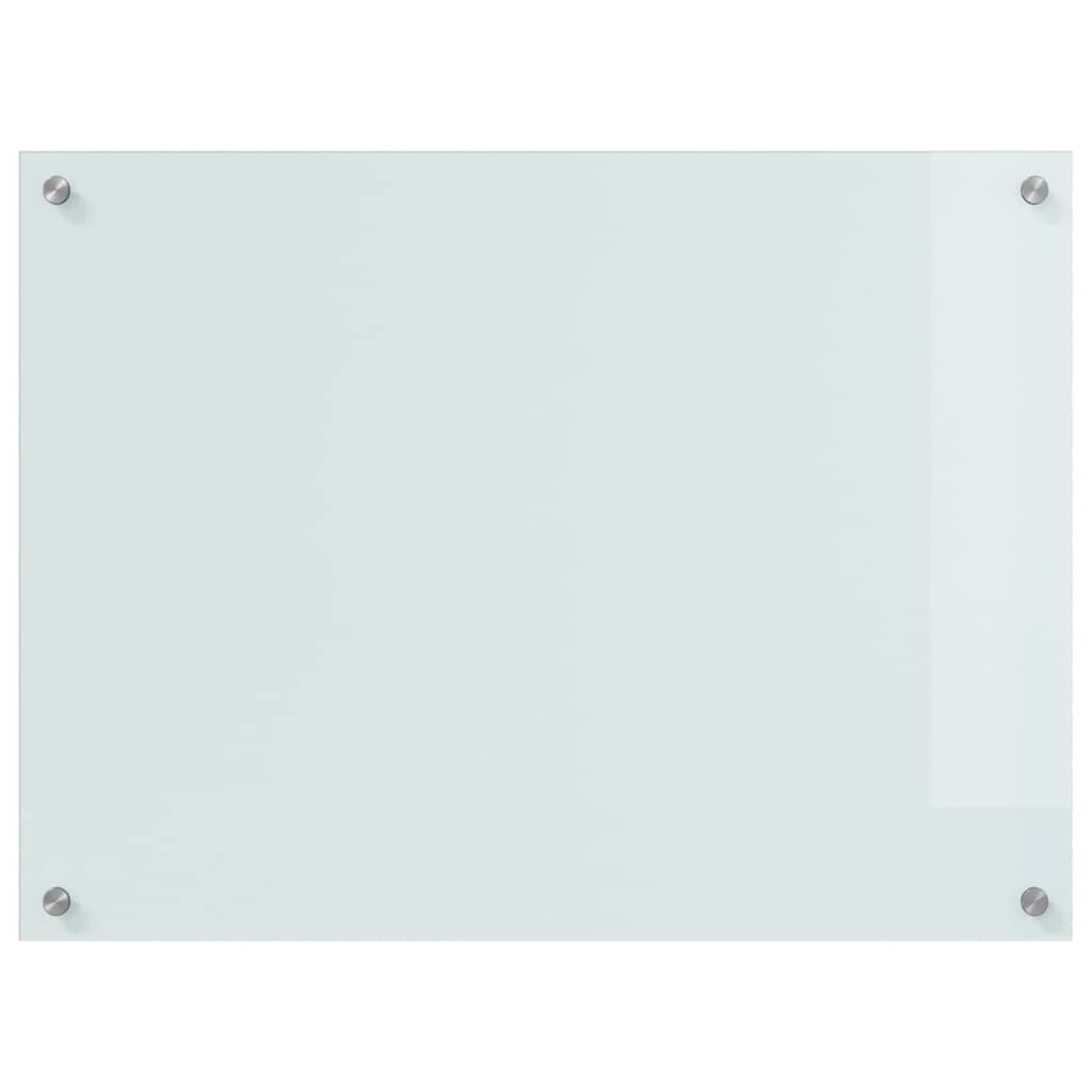 Küchenrückwand 2 pcs Weiß 70 x 40 cm Gehärtetes Glas
