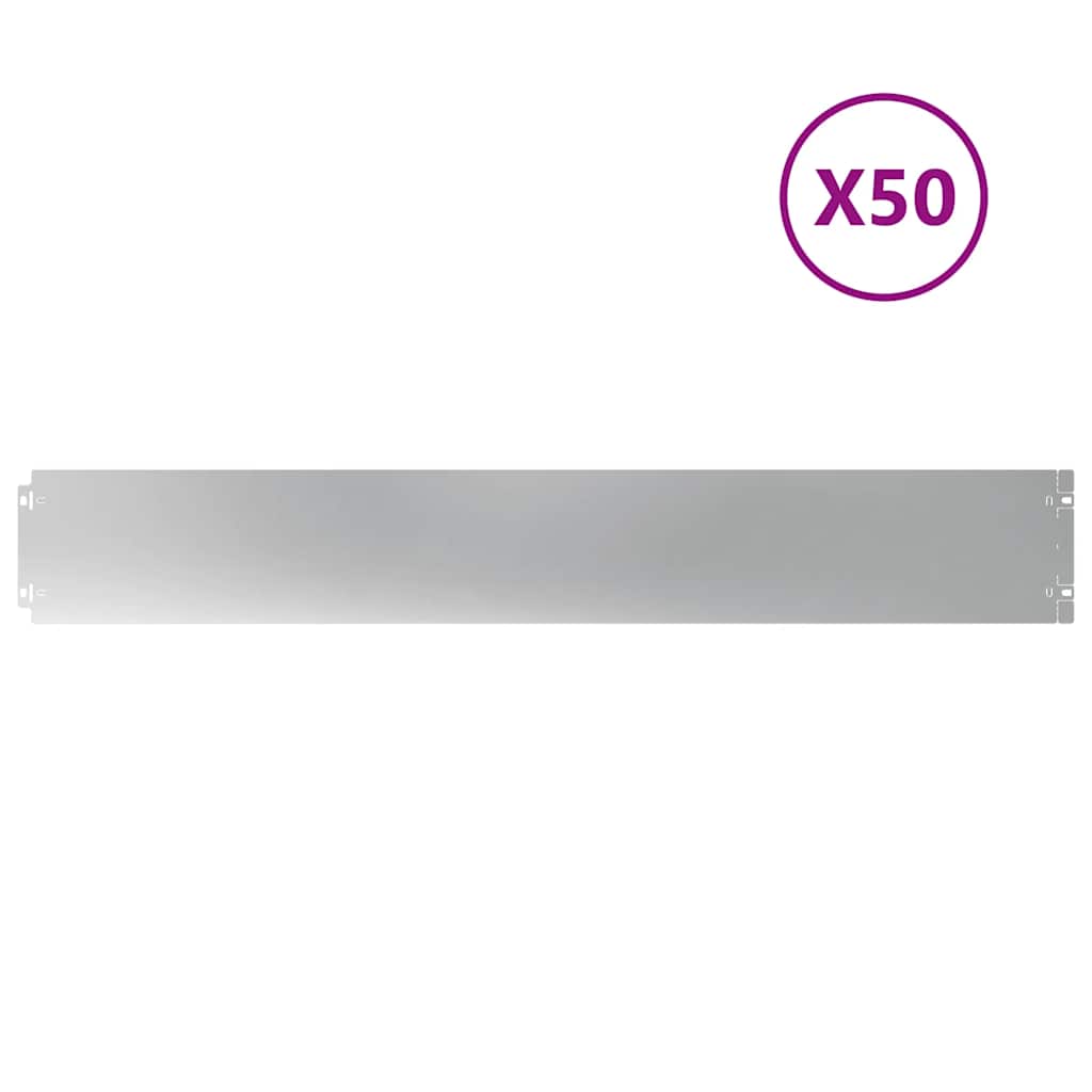 Raseneinfassung 10 pcs 10 x 103 cm Wetterfeststahl Rostig