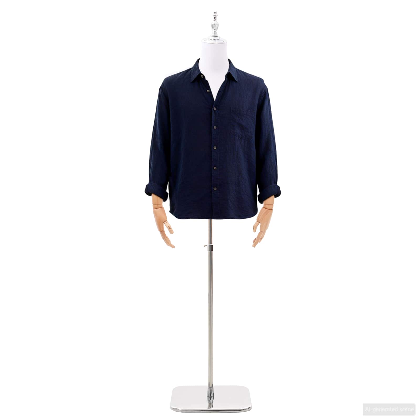 Verstellbare Mannequin 165-213 cm mit Fuß Weiblich PP Weiß