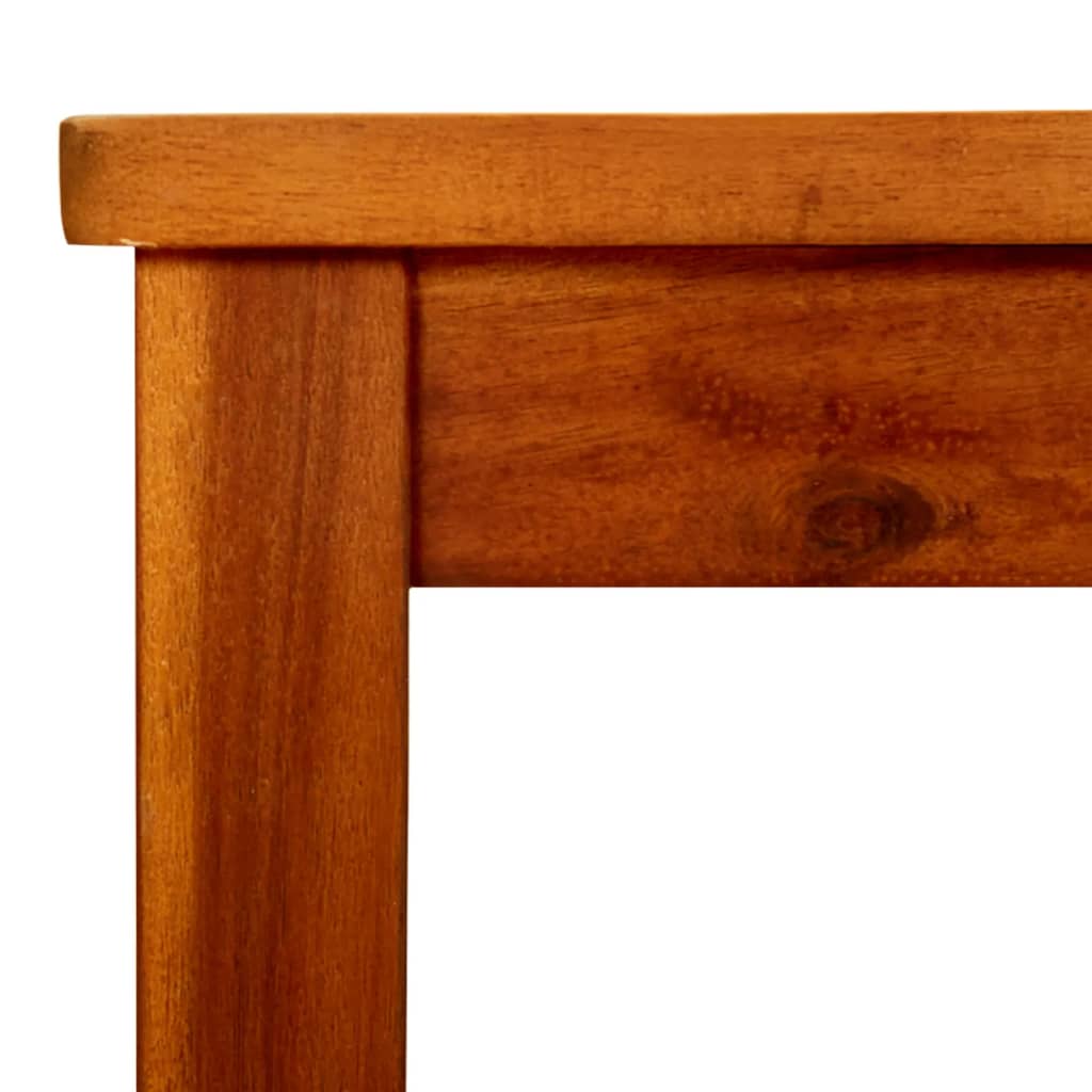 Couchtisch Helles Akazienholz 45 x 45 x 36 cm Massivholz Akazie