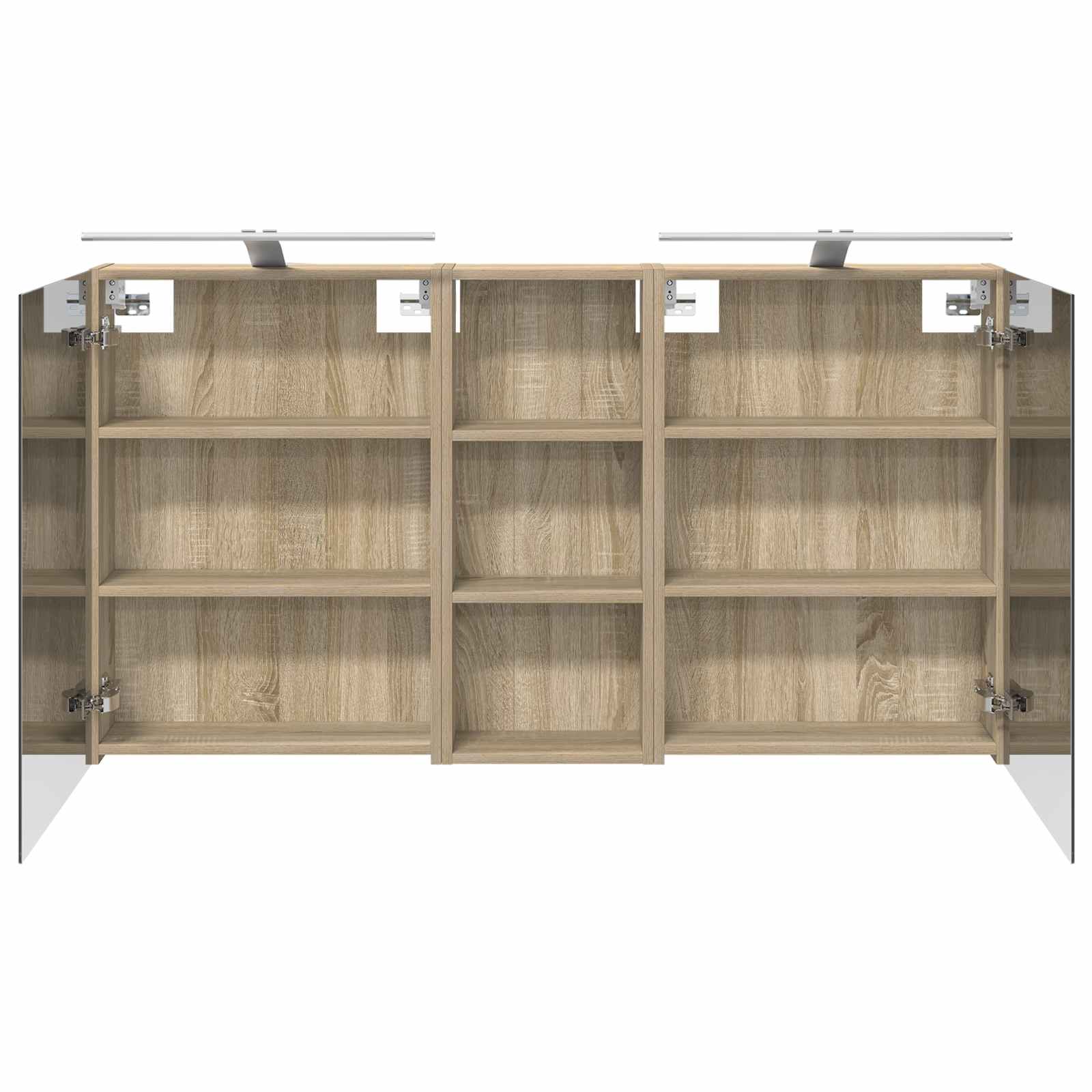 Badezimmerschrank-Set 3 pcs 80 x 10,5 x 50 cm Holzwerkstoff