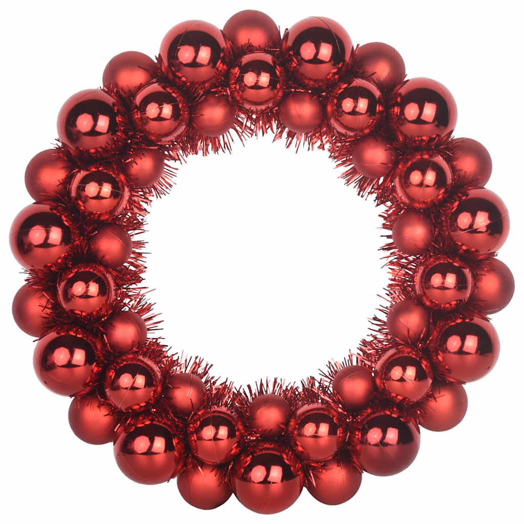 Weihnachtsballkränze 2 pcs Rot 33 x 33 x 7 cm Polystyrol