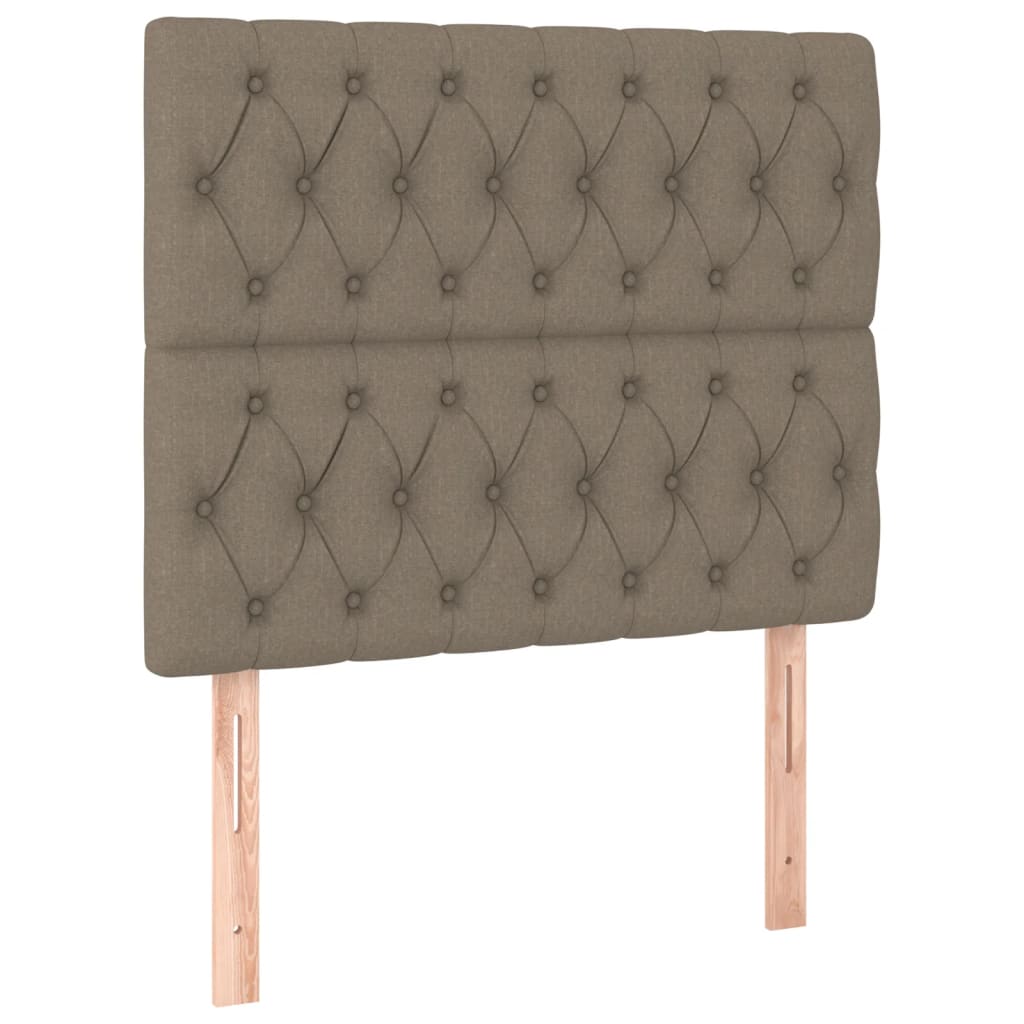 Kopfteil Hellgrau 80x7x118/128 cm Stoff