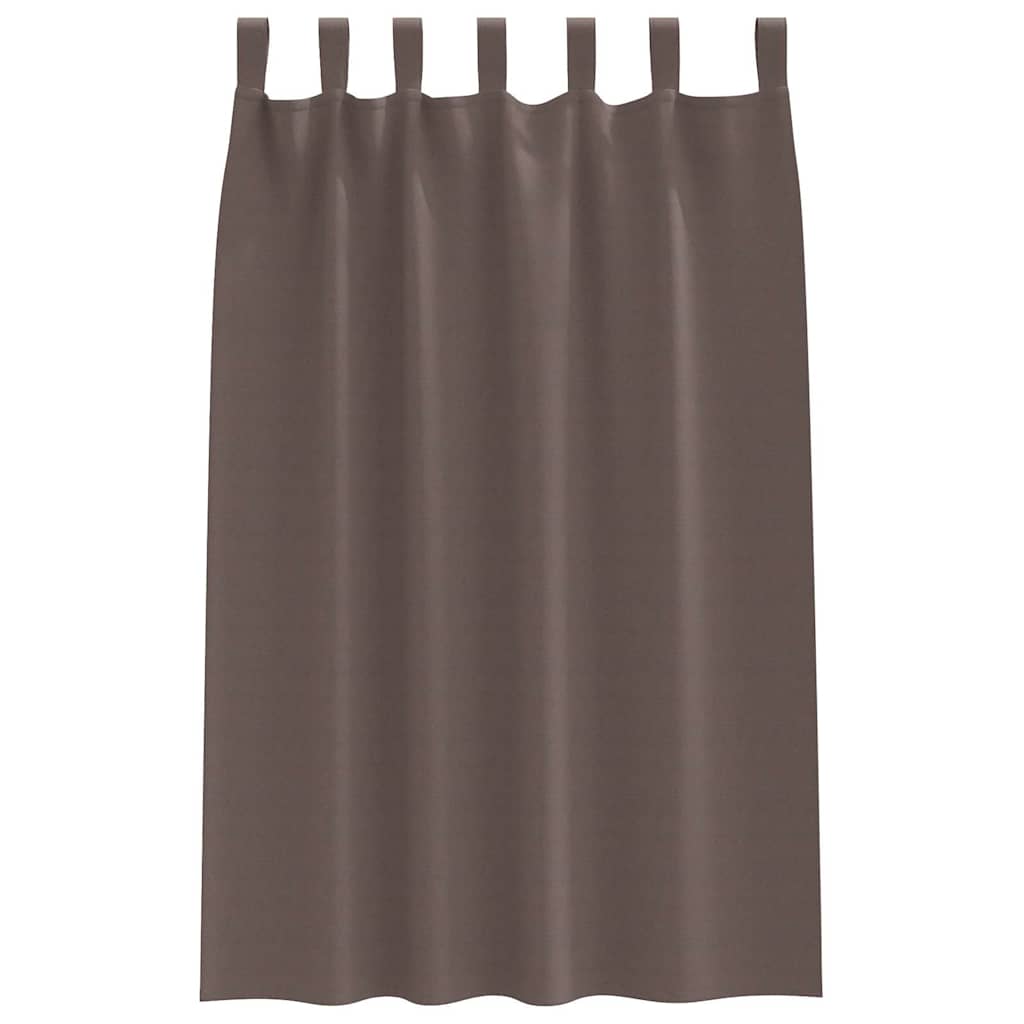 Verdunkelungs-Vorhänge mit Ringen 2 pcs Beige 140 x 140 cm