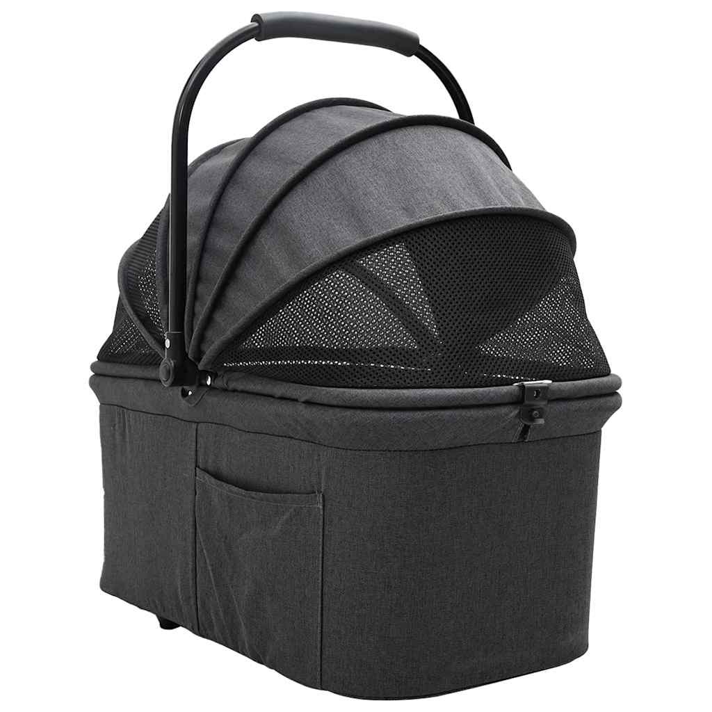 Faltbarer Haustierwagen Rosa 81 x 47 x 99 cm Polyester