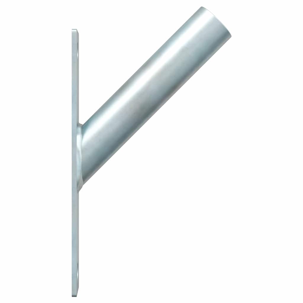 Fahnen Pole Holde Schwarz 10,5 x 7,5 x 0,25 cm Stahl
