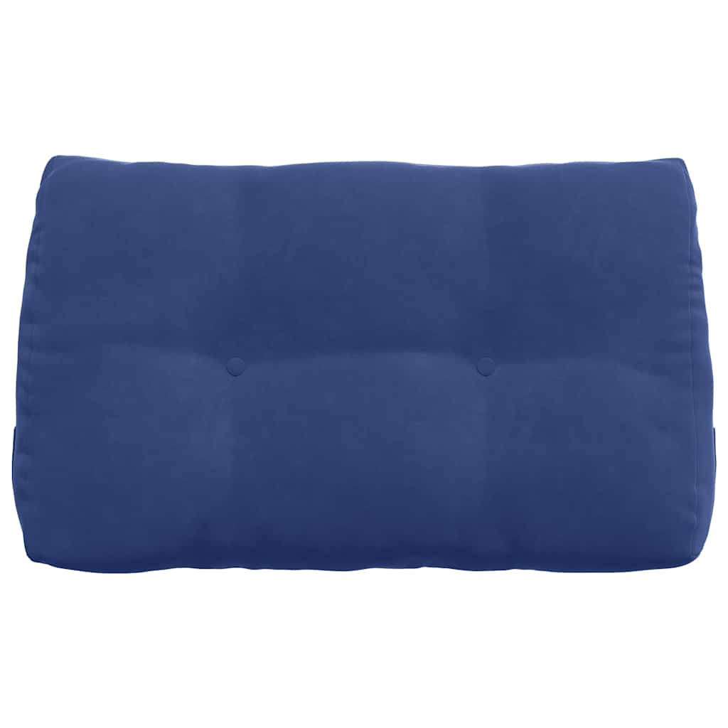 Rückenkissen Blau 45 x 24 x 50 cm Samt