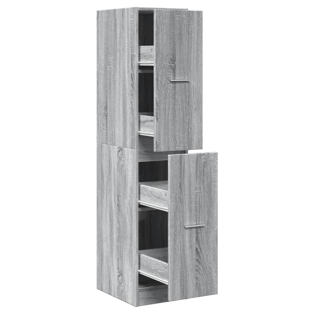 Apothekerschrank Weiß 30 x 41 x 174,5 cm Holzwerkstoff