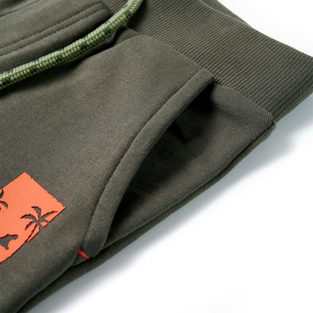Kindershorts mit Kordelzug Blau Melange 116