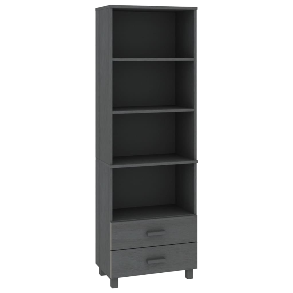 Highboard HAMAR Honigbraun 60x35x180 cm Massivholz Kiefer
